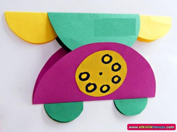 Аппликация телефон в средней группе