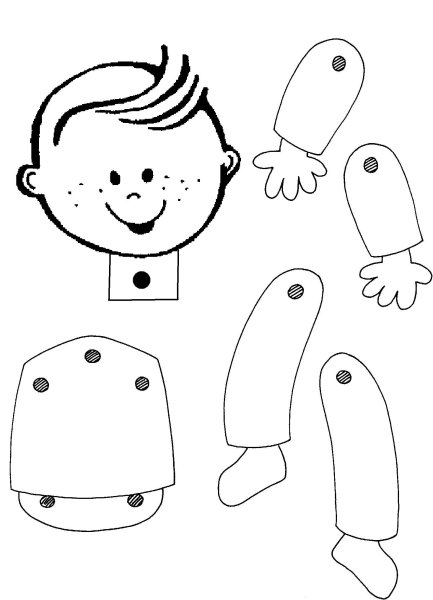 Части тела для вырезания