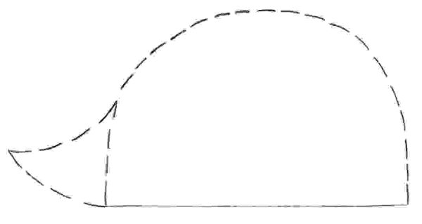 Ежик без иголок для аппликации