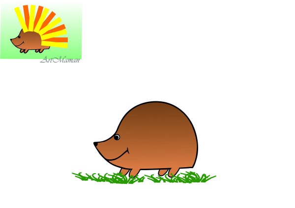 Ежик без иголок для детей