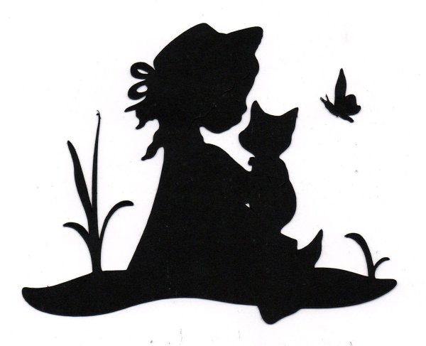 Силуэтная аппликация для детей