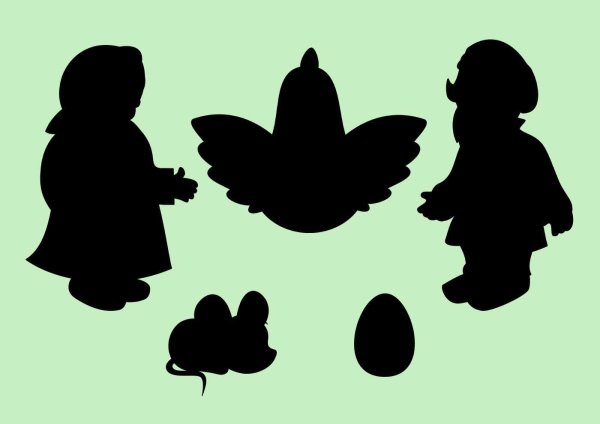 Театр теней для детей Курочка Ряба