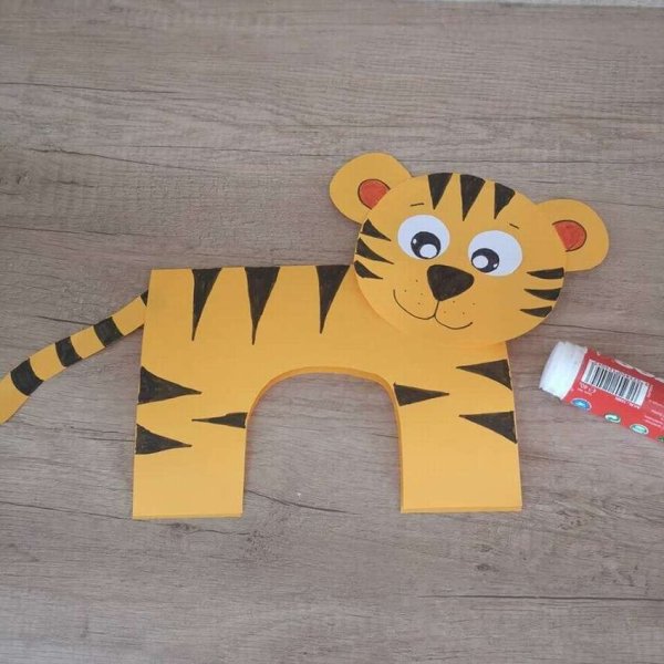 Поделка Тигренок из бумаги