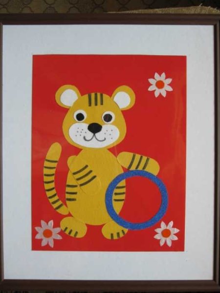 Аппликация тигра