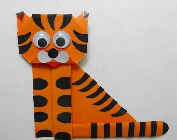 Поделка Тигренок из бумаги