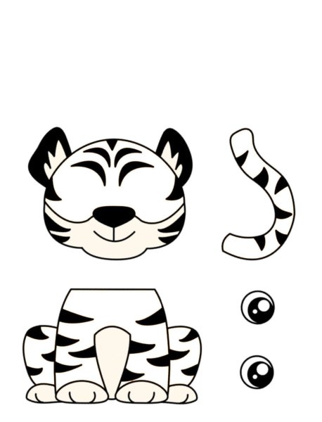 Аппликация Тигренок