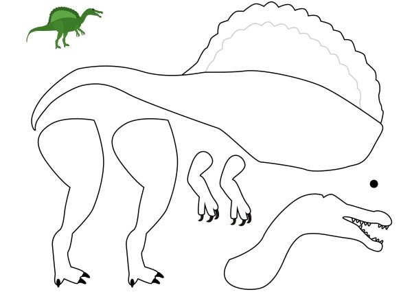 Аппликация динозавр