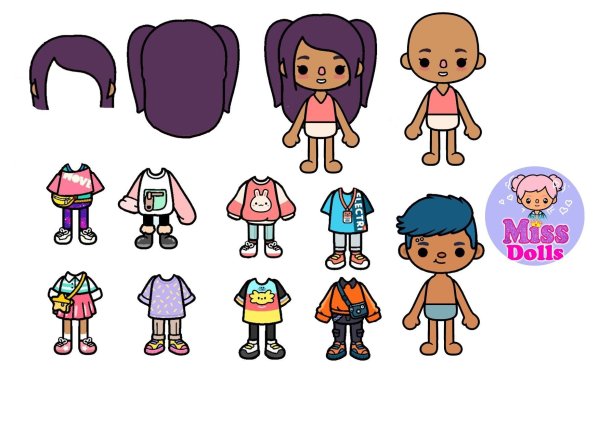 Кукла из toca boca