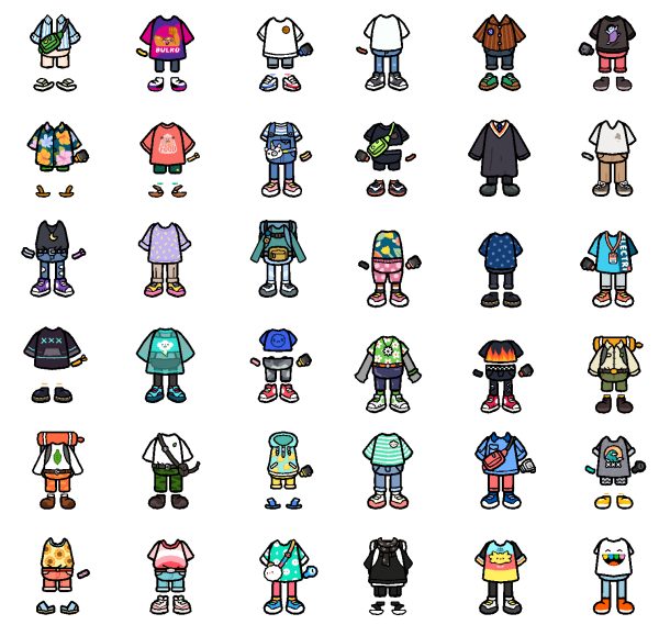 Тока вока одежда для персонажей