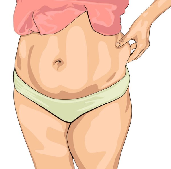 Живот жир волосы рисунки