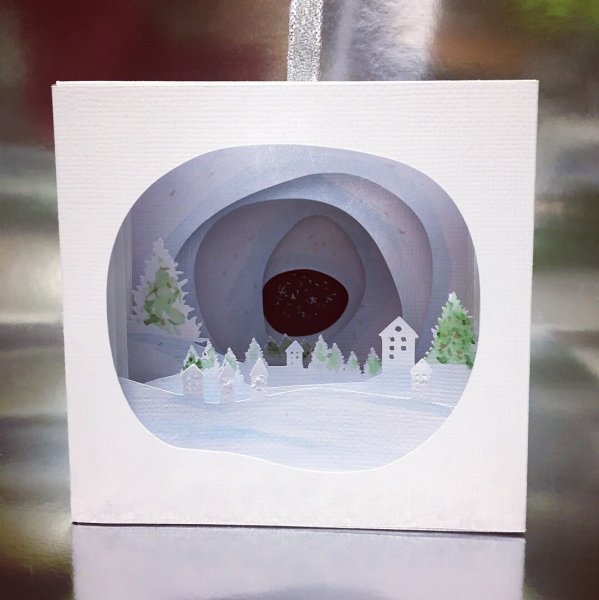 Новогодний бумажный туннель