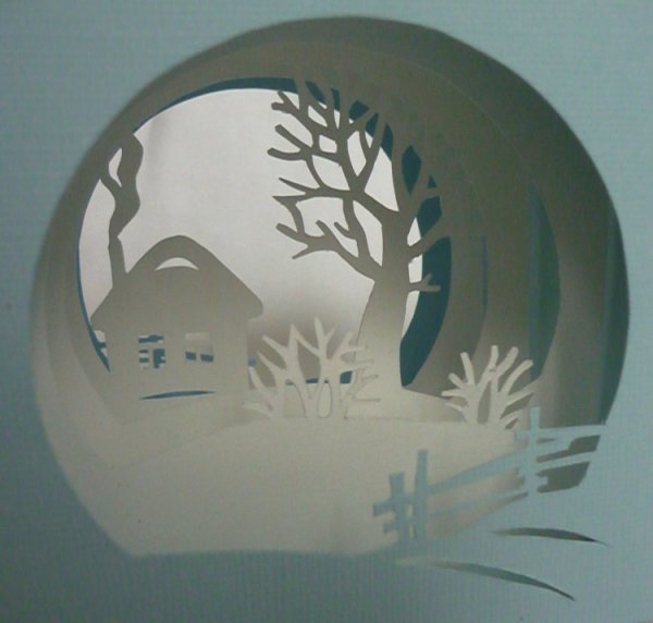 Новогодний бумажный туннель