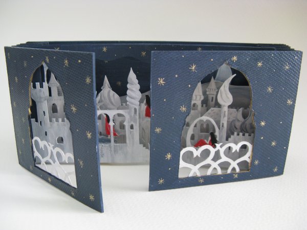 Открытка туннель Новогодняя