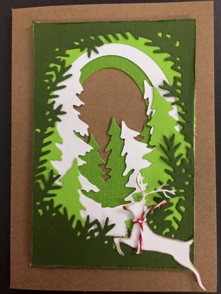 Многослойная аппликация из бумаги