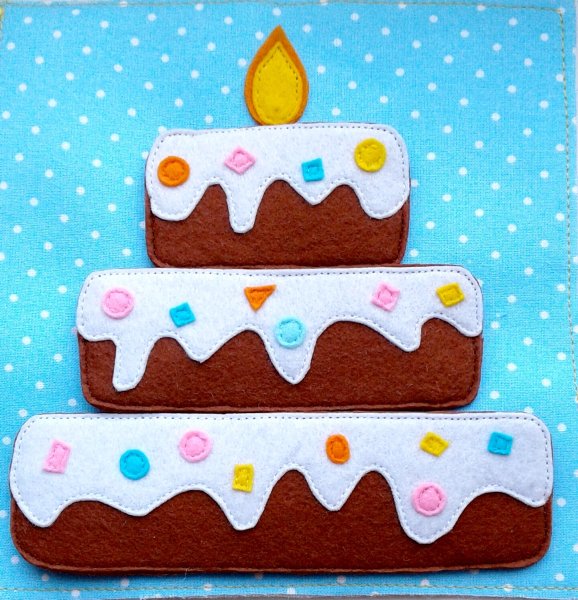 Аппликация торт для детей 2-3 лет