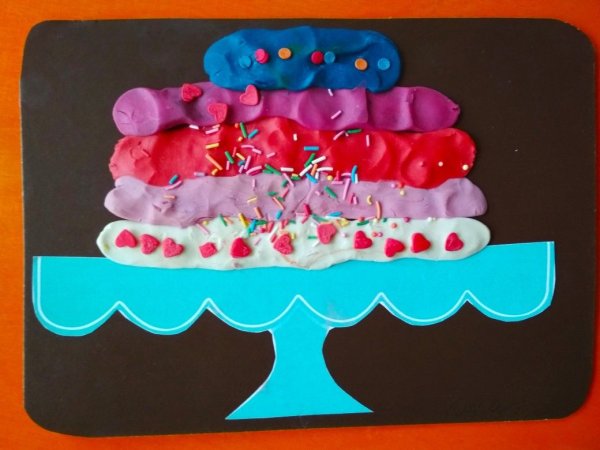 Аппликация торт