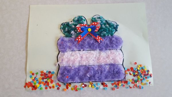 Аппликация торт