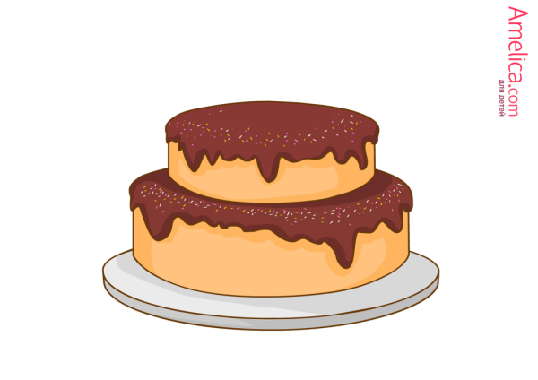 Тортик рисунок для детей