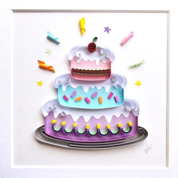 Аппликация торт