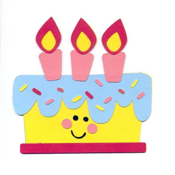 Аппликация тортик из бумаги