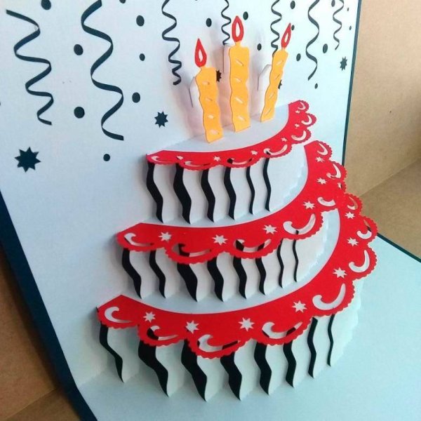 Объемная открытка