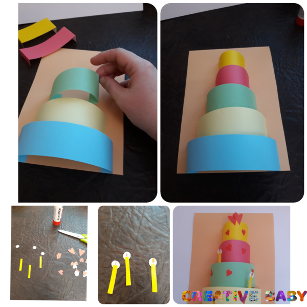 Поделка тортик для детей из бумаги