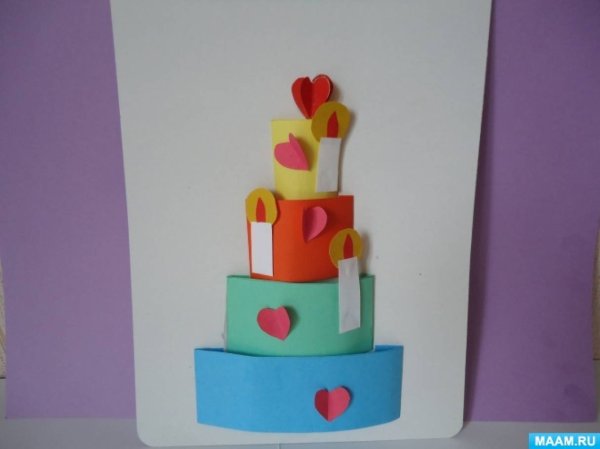 Аппликация торт