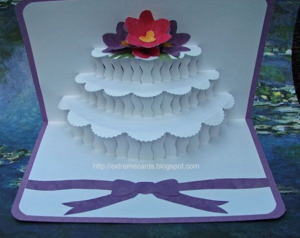 Объемная открытка тортики