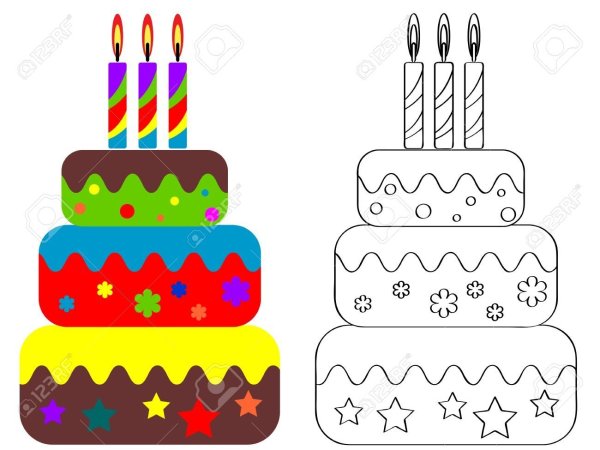 Трафарет малыша на торт