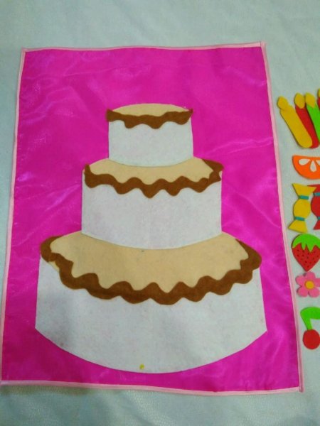 Детская аппликация торт