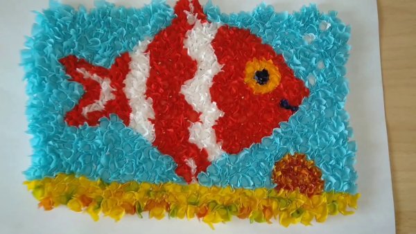 Аппликация в технике торцевания