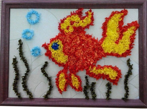 Аппликация из салфеток