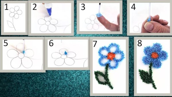 Торцевание из гофрированной бумаги