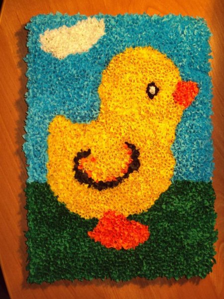 Аппликация из салфеток