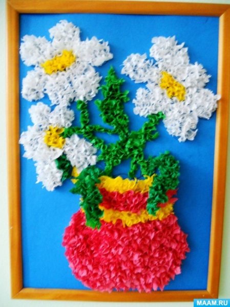 Торцевание из гофрированной бумаги