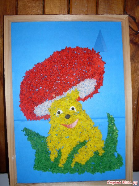 Панно в технике торцевание