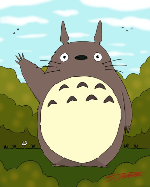 Тоторо сзади