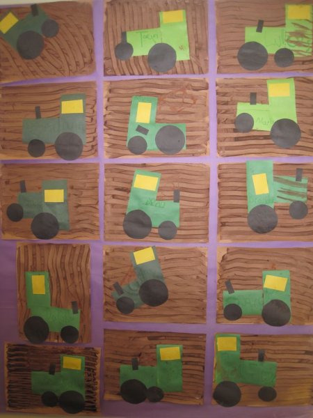 Рисование трактор старшая группа