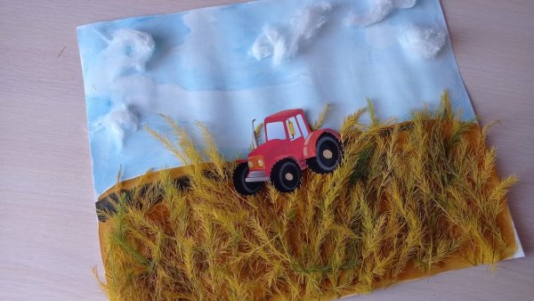 Трактор поделка в садик