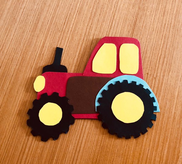 Аппликация трактор