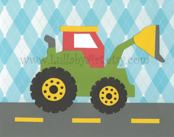 Аппликация трактор