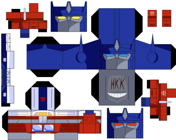 Оптимус Прайм Papercraft