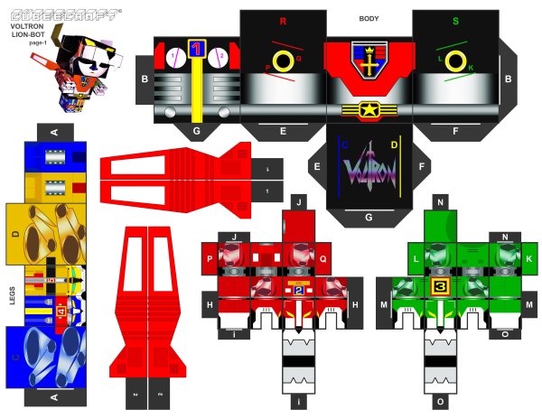 Робот из бумаги