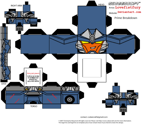 Развертка трансформер