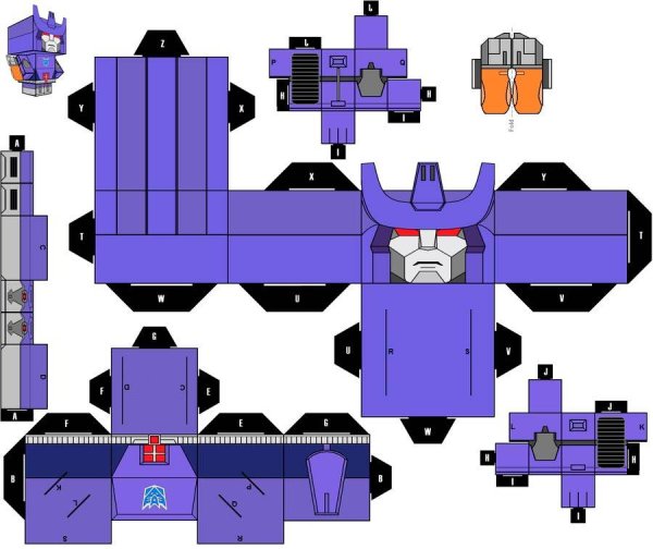 Паперкрафт трансформеры g1