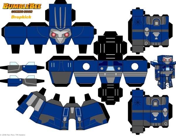 Паперкрафт трансформеры Бамблби