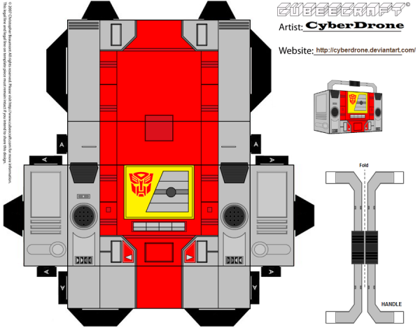 Паперкрафт трансформеры g1