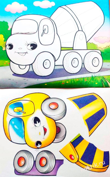 Аппликация автомобиль