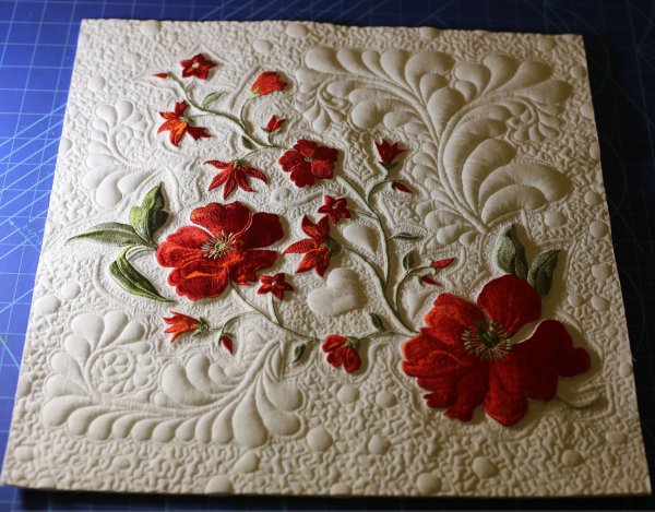 Объемная вышивка техника трапунто