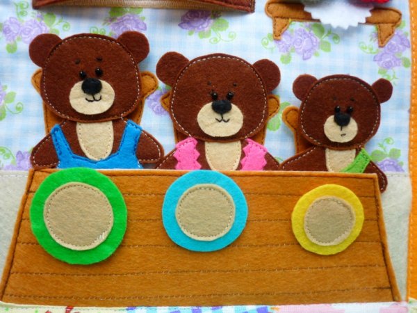 Медведь из фетра